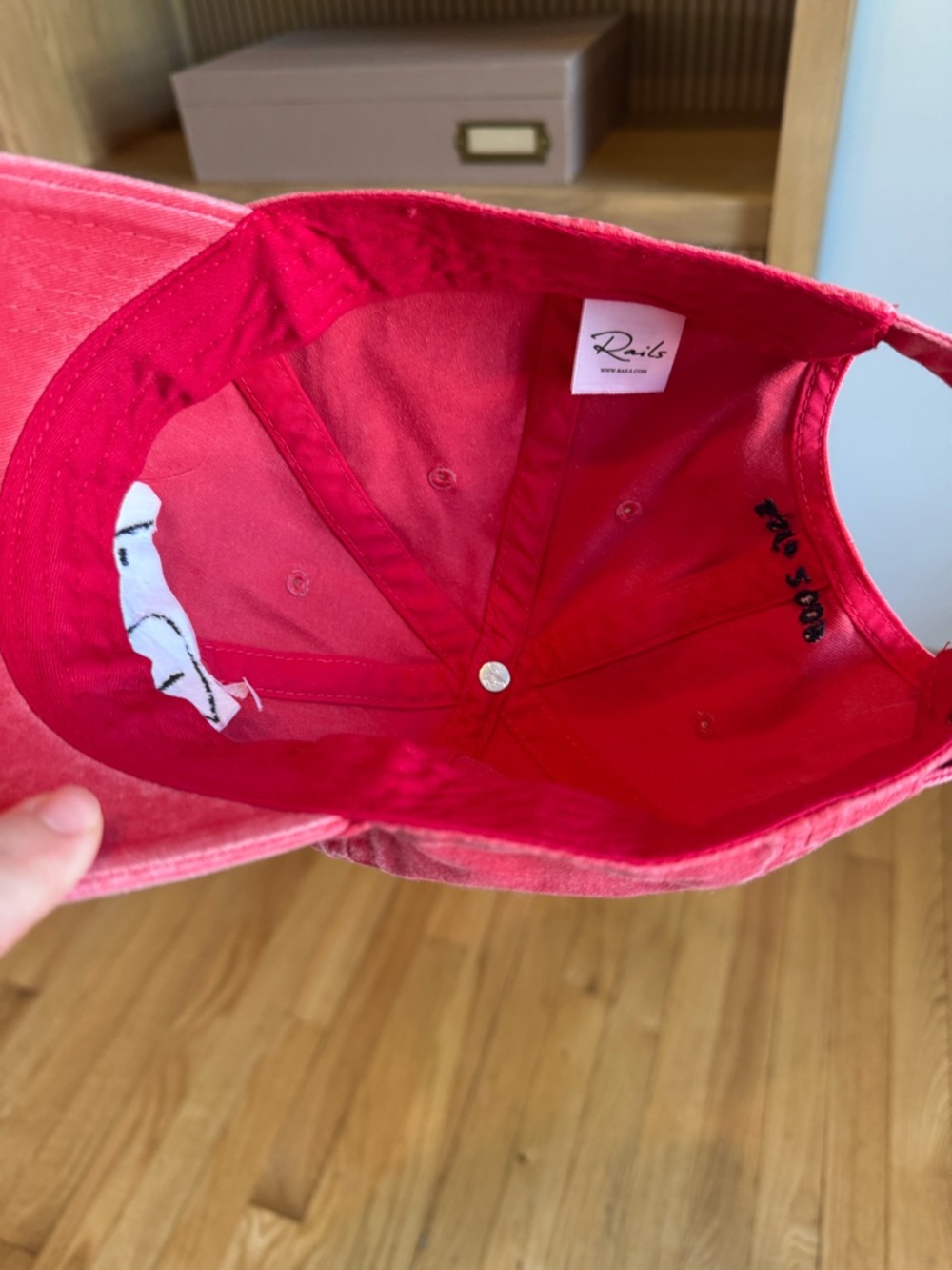 Rails Red Baseball Cap - Picture 3 of 4